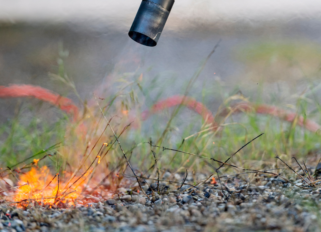 onkruid brander verwijderen